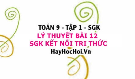 Lý Thuyết Toán 9 Bài 12: Một Số Hệ Thức Giữa Cạnh, Góc Trong Tam Giác Vuông (Kết nối tri thức)